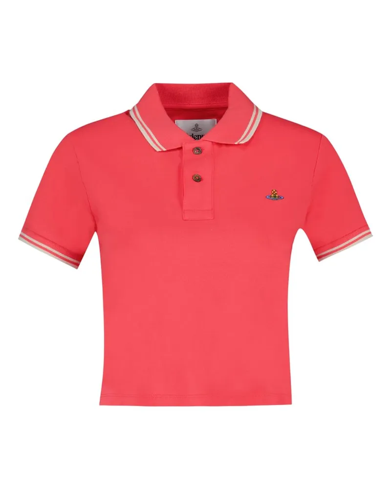 Vivienne Westwood Women Mini Classic Polo -  Cotton Coral Ready-To-Wear T-Shirts Red