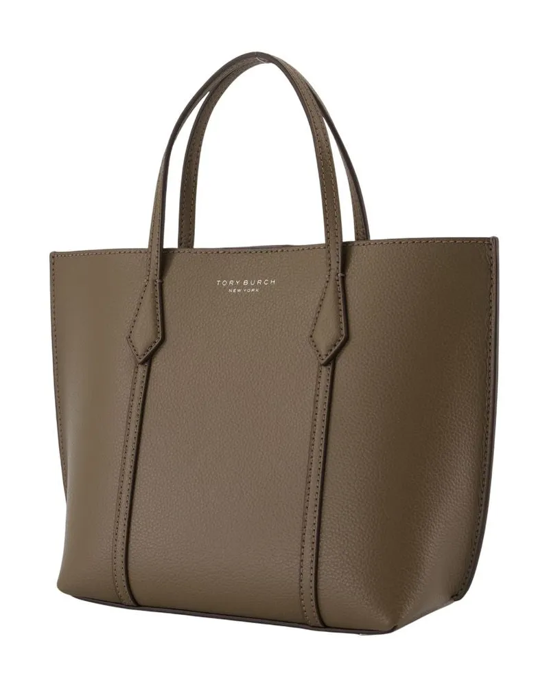 Tory Burch Women's Perry Small Shopper Bag -  Leather Khaki Cowhide Crossbodies Khaki