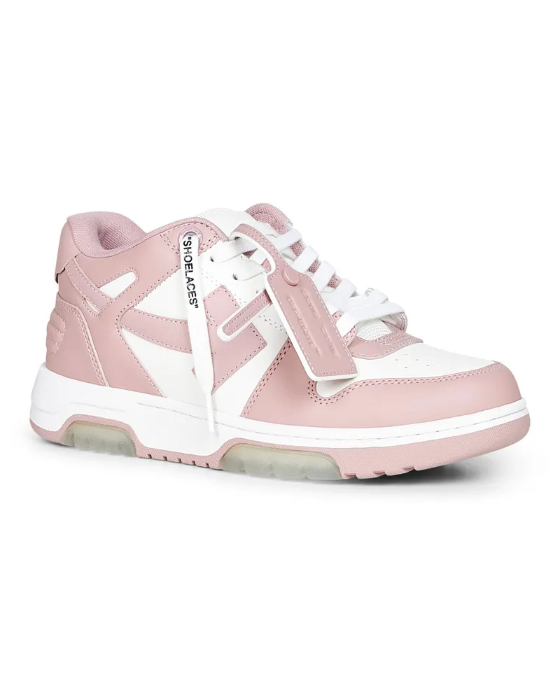 OFF-WHITE Women's Out Of Office Sneakers Pink Bovine Leather (top Grain) Trainers Pink