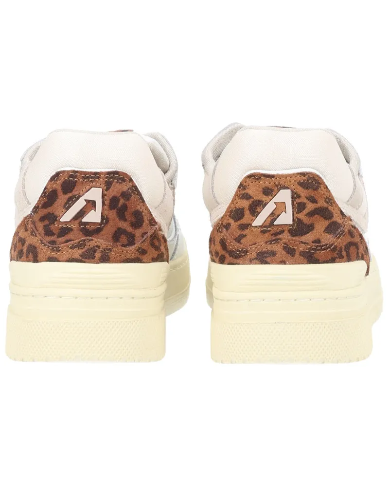 AUTRY Cow Leather and Suede Sneaker — Multicolor Multicolor