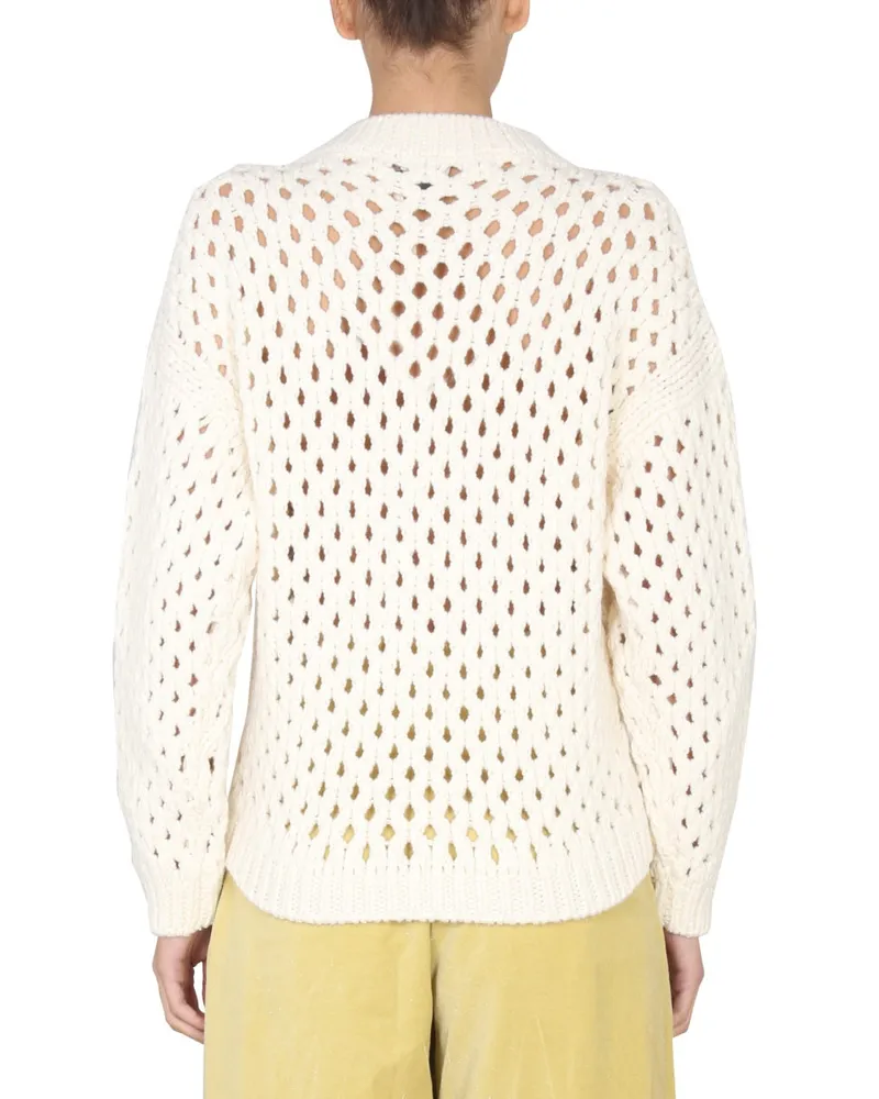 ALYSI Merino Wool Blend Sweater — Beige Beige