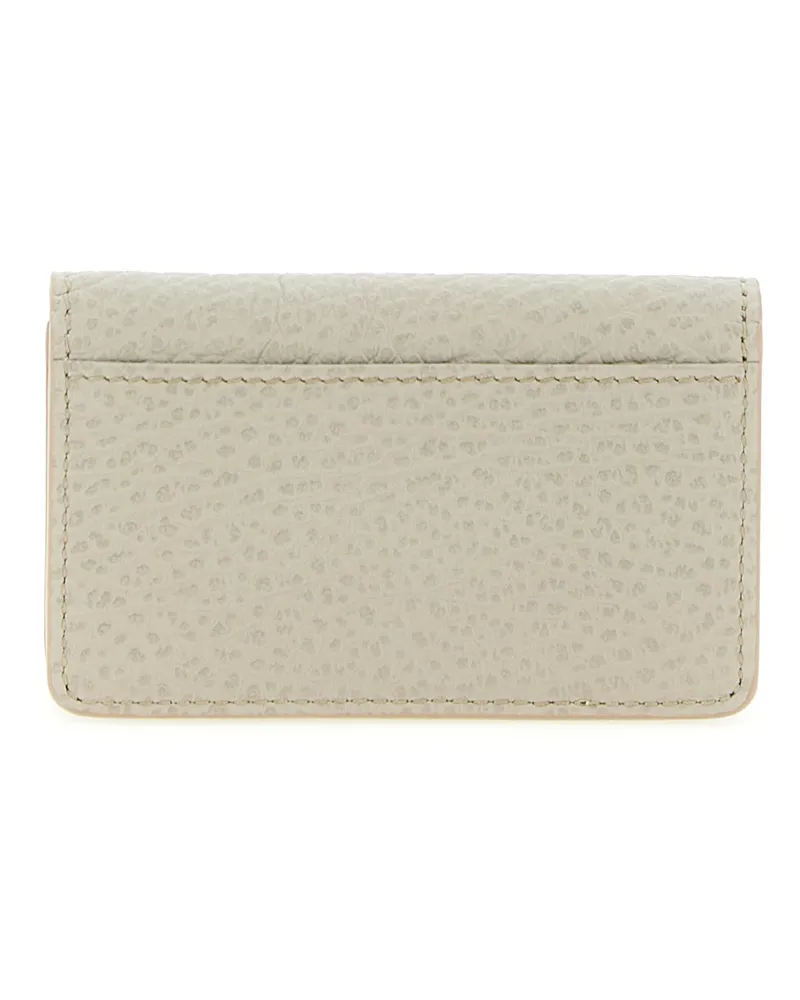 Maison Margiela Men's Gray Bovine Leather Cardholder Accessory Gray