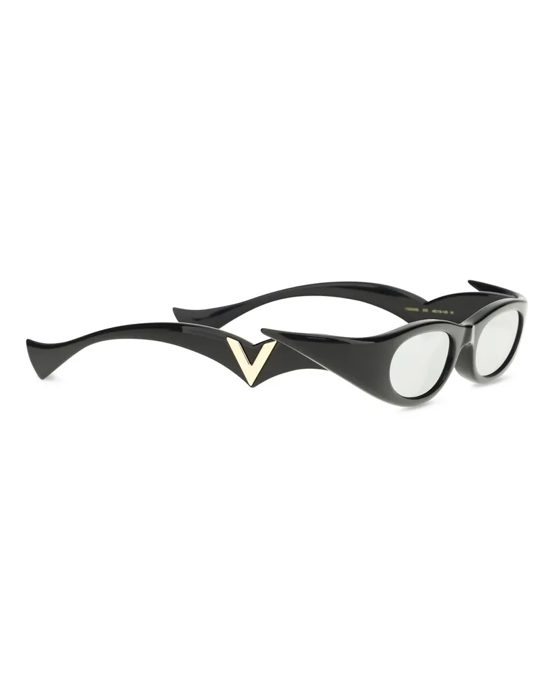 Valentino Garavani Women's Geometric Acetate Sunglasses 005 Black