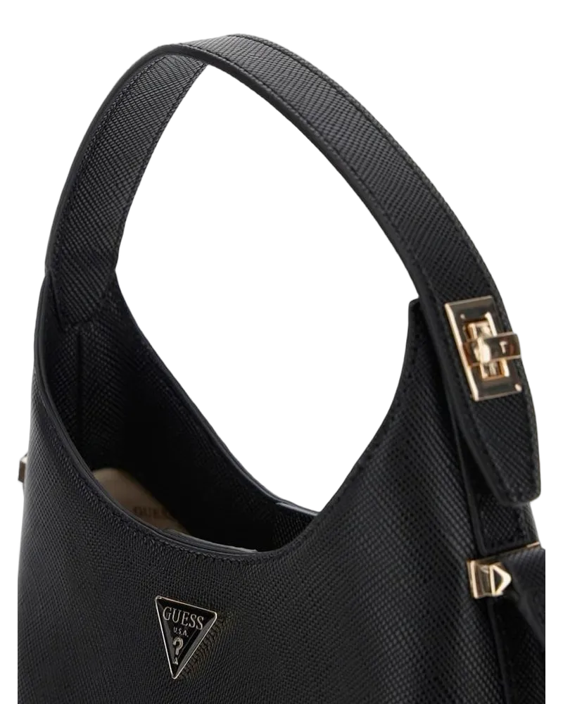 Guess Women's Crossbody Bag Black Polyurethane Crossbody-bags Black