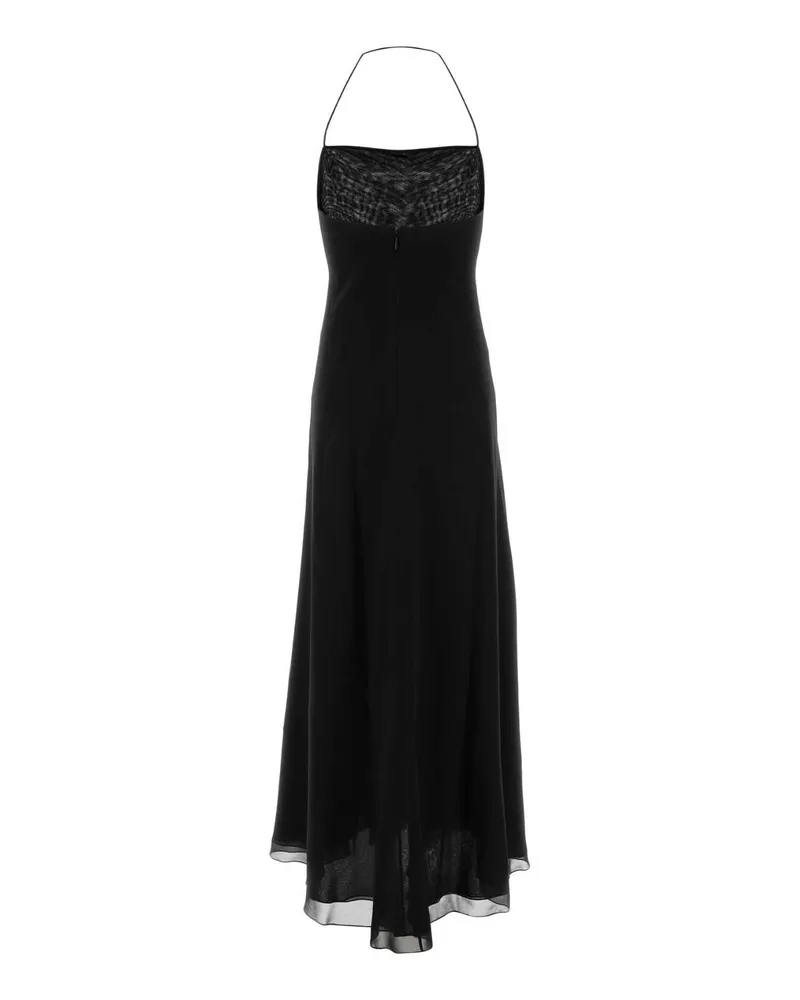 The Row Women's Black Crepe Javier Dress Exterior: Silk Lining: Abiti Black