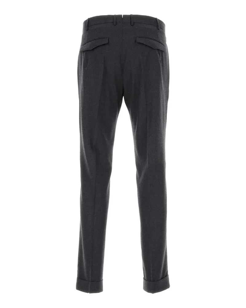 PT TORINO Men's Dark Grey Stretch Wool Pant Grigioscuro Pantaloni Trousers Gray