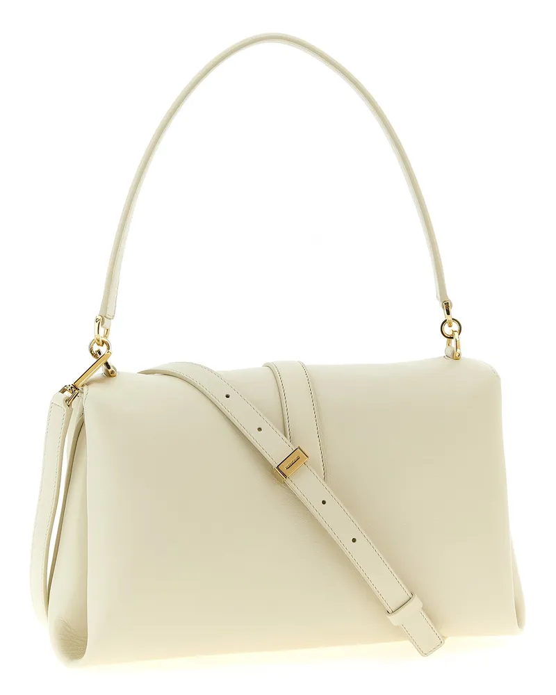 Ferragamo Women's White Calfskin Shoulder Bag White