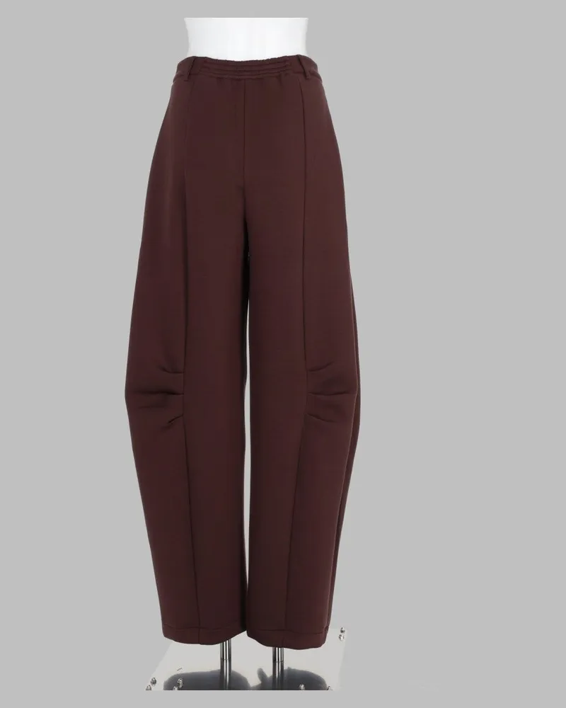 ROTATE Birger Christensen Scuba Fabric Cargo Pants — Brown Brown