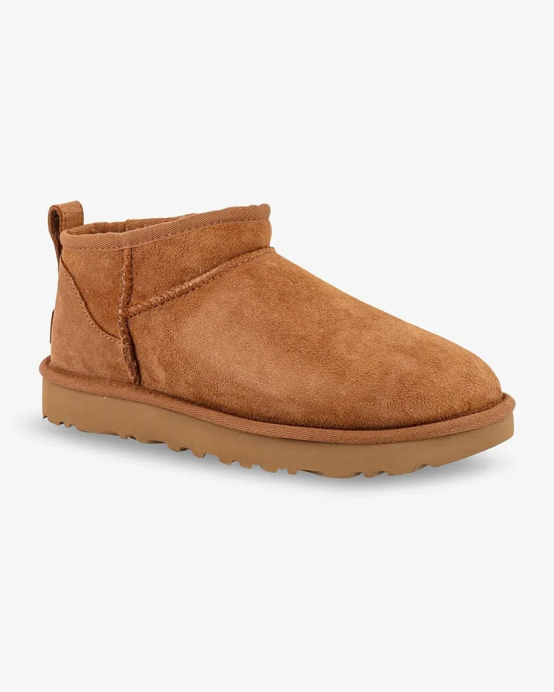 UGG Women's Boots Classic Ultra Mini Brown Suede Brown