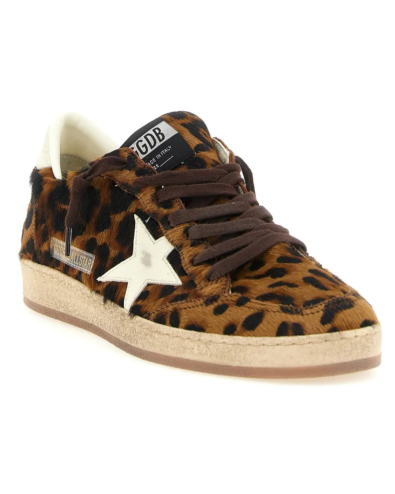 Golden Goose Women's Brown Cowhide Low Top Sneakers Brown