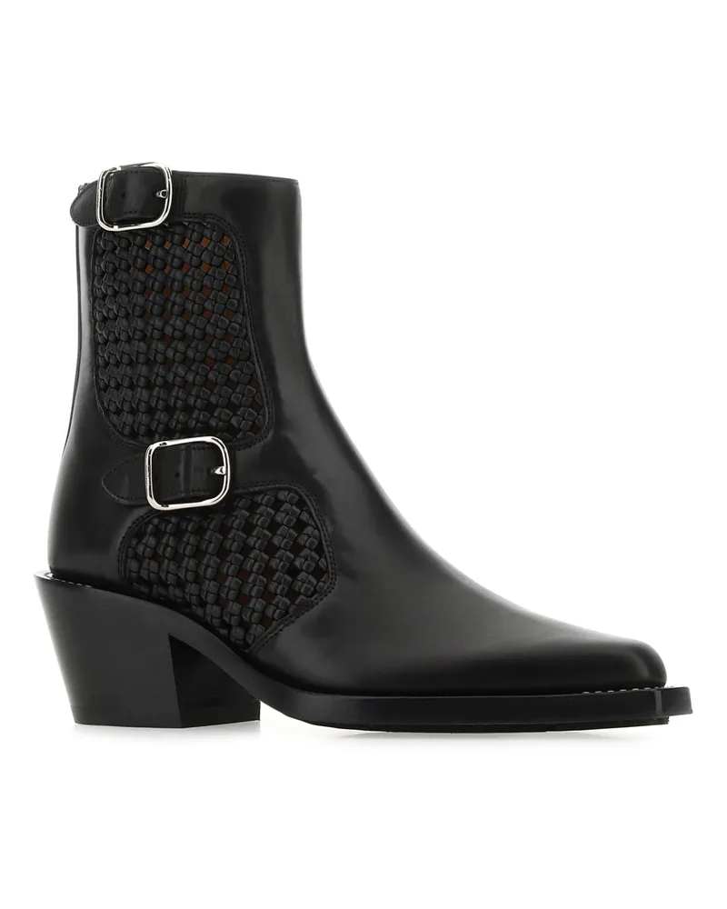 Chloé 001 Leather Stivali Boot Black