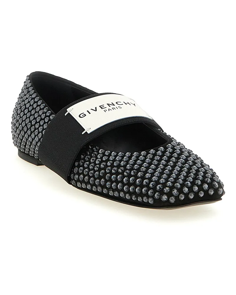 Givenchy Sliced Square Ballet Flat — Black Black