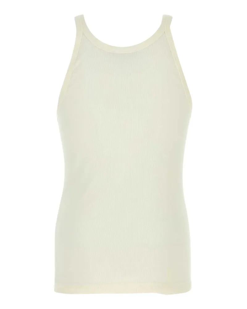 Dolce & Gabbana Men's Ribbed Cotton Tank Top White Tops White