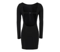 Women's Scollo Dress Black Viscose Nylon Elastane
