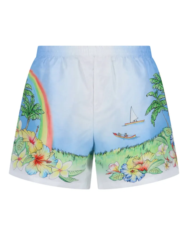 Casablanca Paris Men Sea Clothing Multicolour Polyester White