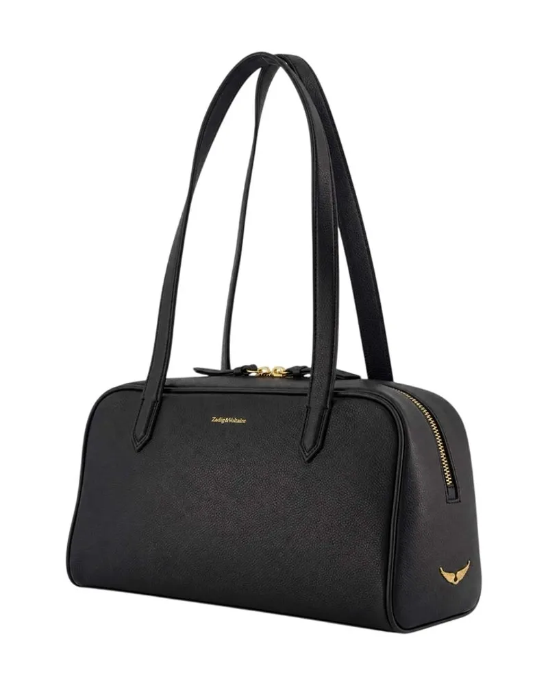 Zadig & Voltaire Leather Shoulder Bag — Black Black
