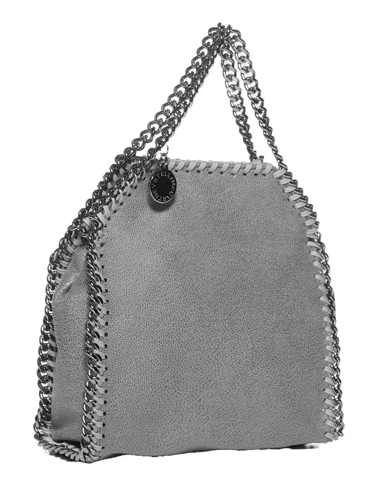 Stella McCartney Women's Mini Tote Bag Falabella Shaggy Deer Grey Polyester Handbags Hand Gray