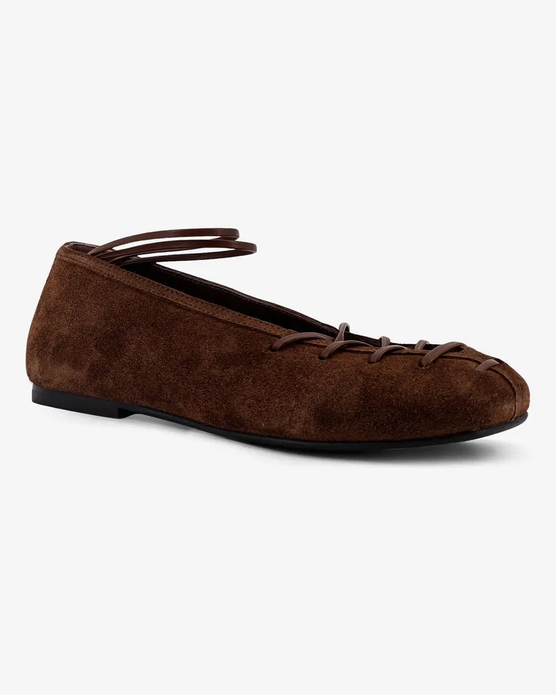 Alohas Women's Bumi Suede Ballerinas Brown Ballerina Shoes Brown
