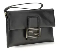 Women's Mamma Baguette Clutch Black Lamb Nappa Leather