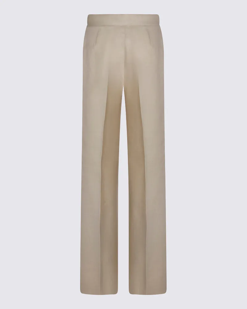 Max Mara Women's Trousers Beige _li Beige