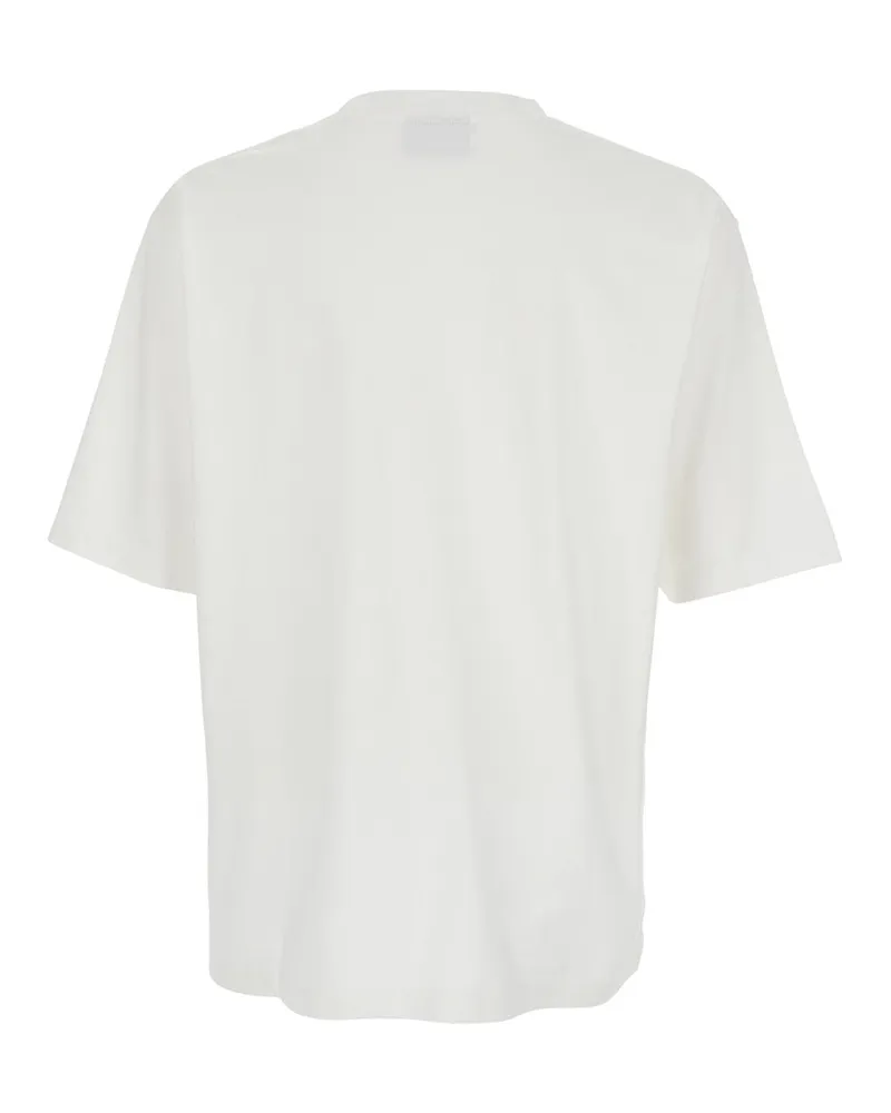 Dsquared2 Men's T-Shirt Logo Print White Cotton T-Shirts And Polos White