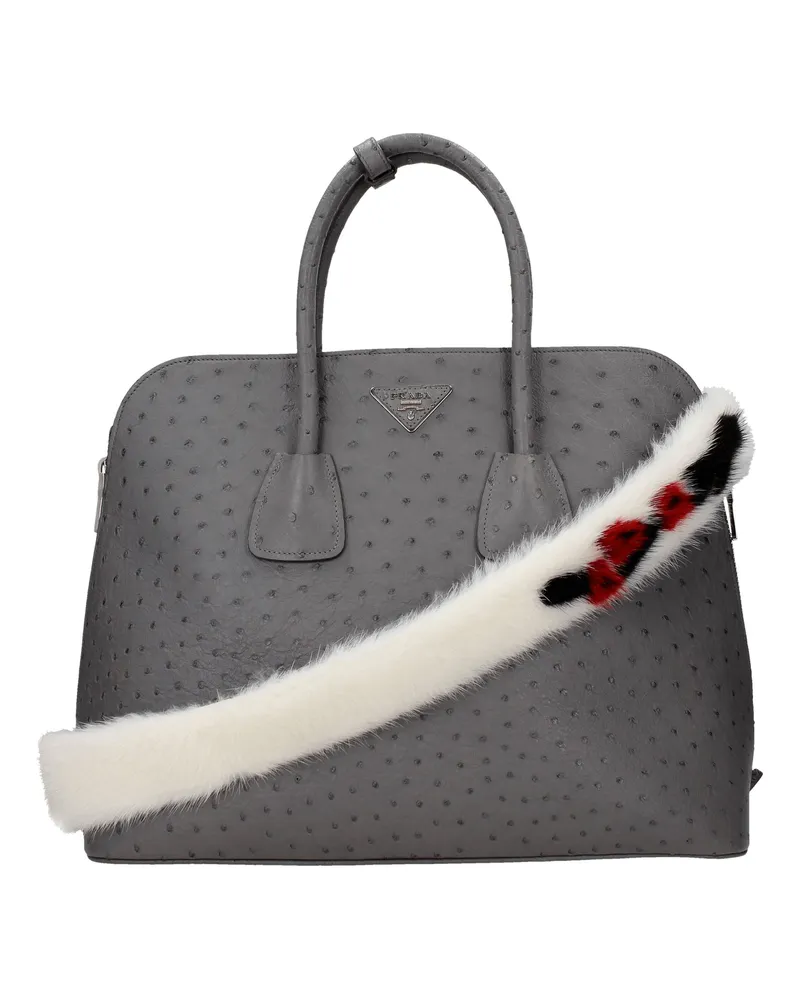 Prada Women's White Leather Shoulder Bag White