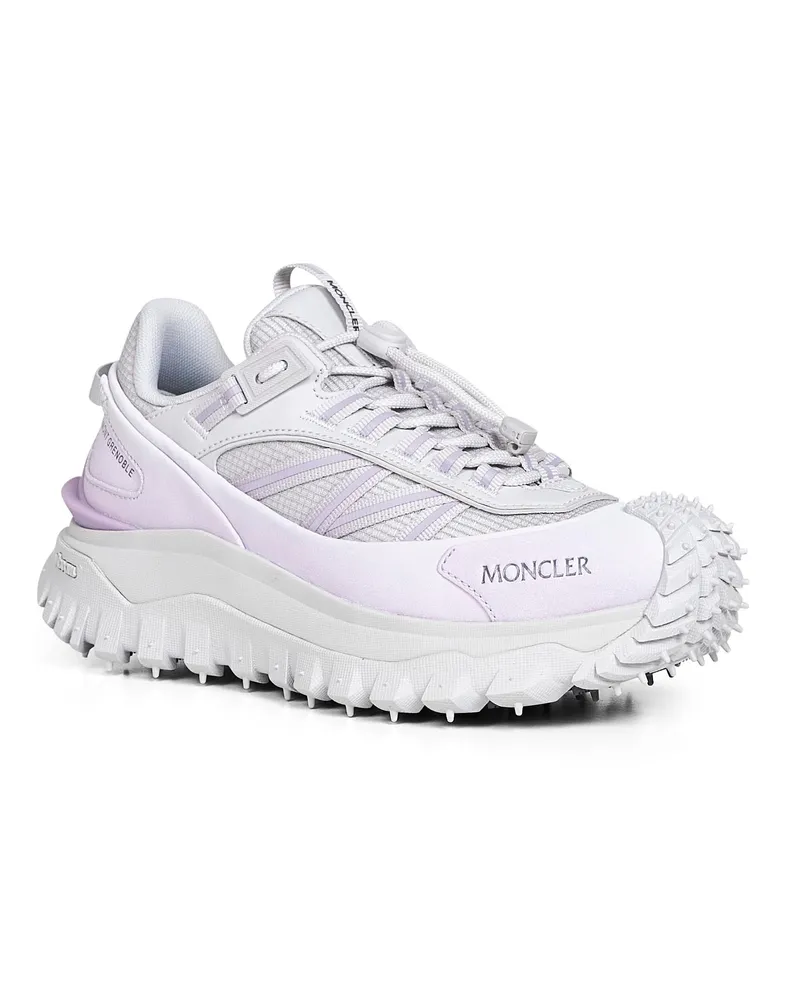 Moncler Women's Sneakers Purple Trailgrip Cotton Trainers Purple
