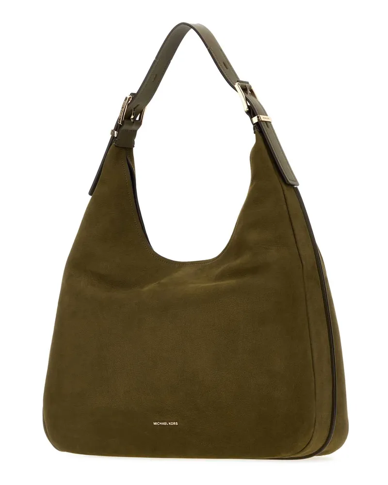 Michael Kors Women's Olive Green Nubuck Large Nolita Shopping Bag Loden Borse A Mano Green