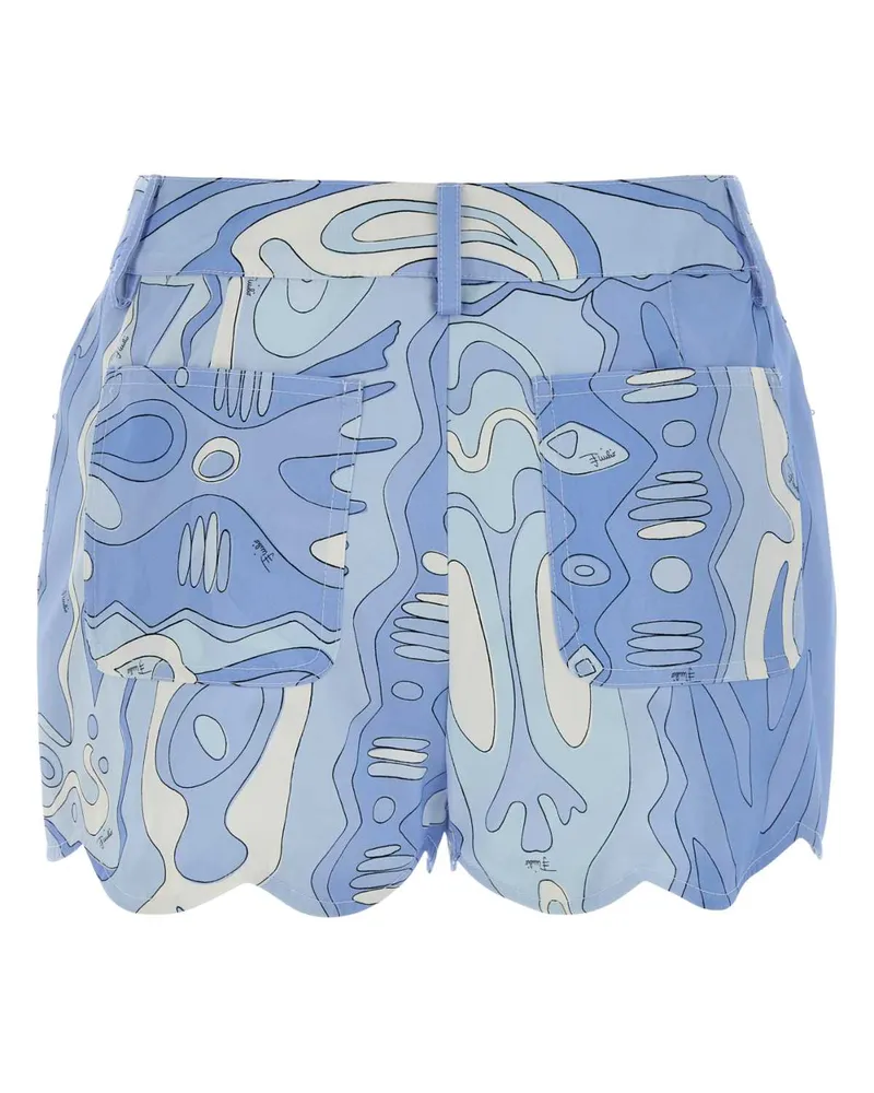 Emilio Pucci Tela Bermuda Shorts — Blue Blue