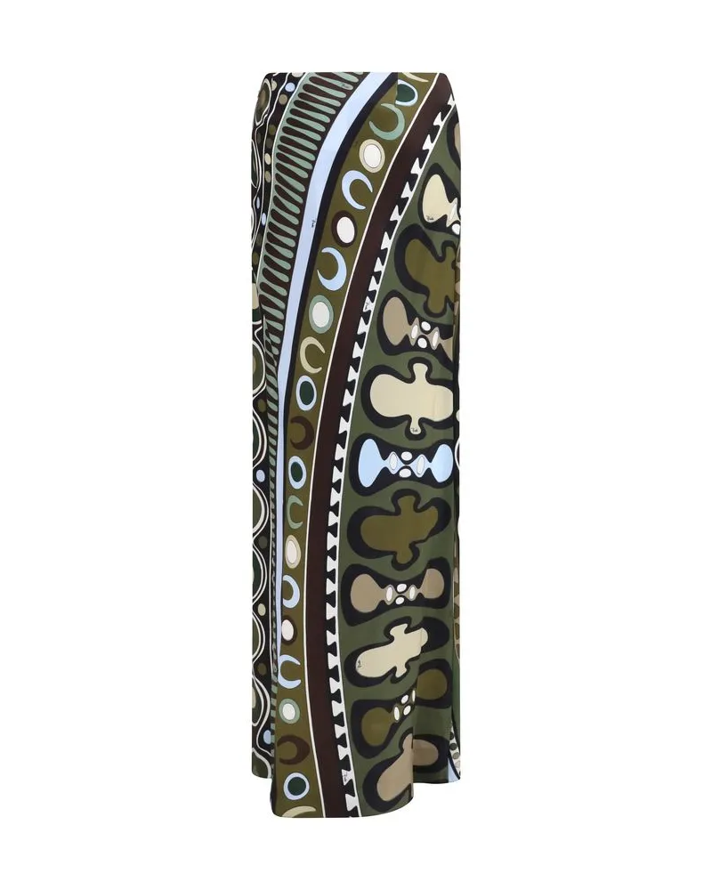 Emilio Pucci Women's Multicolor Viscose Long Skirt Multicolor