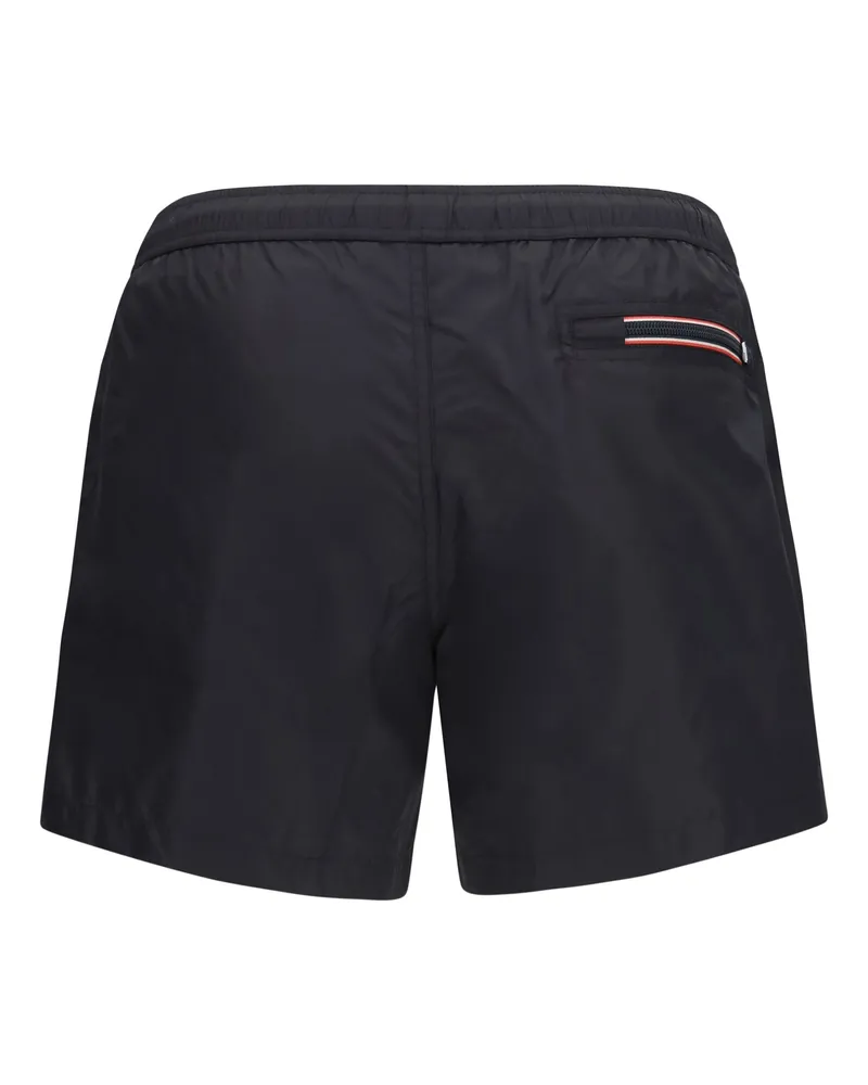 Moncler Men Logo Swim Shorts Black Polyamide Swimwear Sea Clothing Black