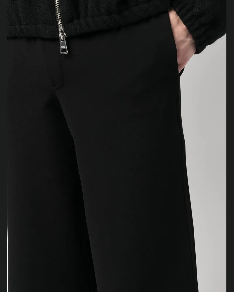 Ferragamo Wide-Leg Trousers — Black Black
