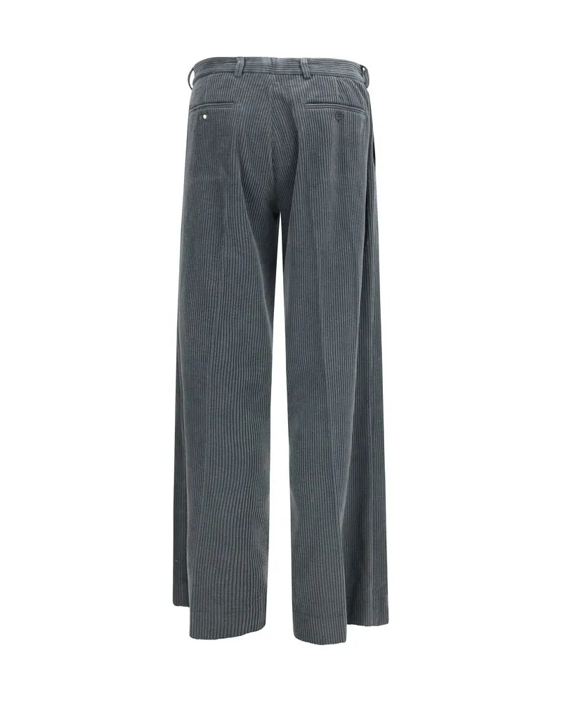 Magliano Cotton Corduroy Trousers — Gray Gray