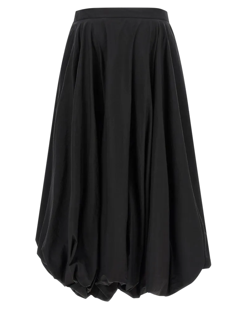 Y-3 Women Black Polyamide Mini Skirt Black