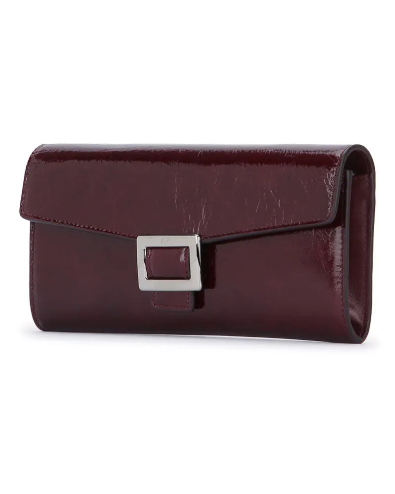 Roger Vivier Women's Patent Leather Clutch Burgundy Burgundy