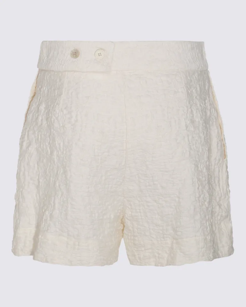 Jil Sander Women's Shorts Porcelain _co Pa Pu White