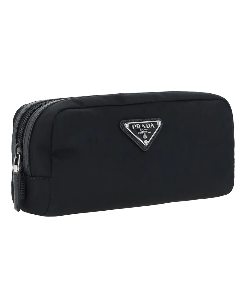 Prada Men's Re-Nylon Beautycase Nero Beauty Cases Black