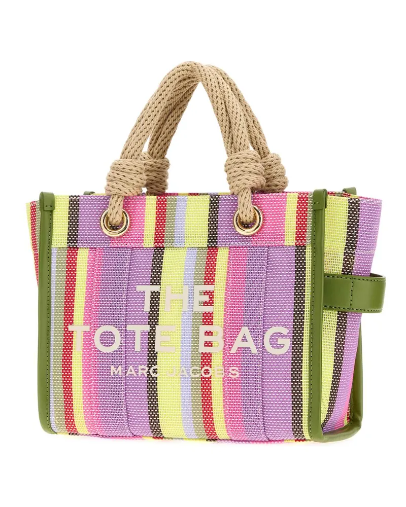 Marc Jacobs Women's Embroidered Small The Tote Bag Shopping Purplemulti Borse A Mano Purple