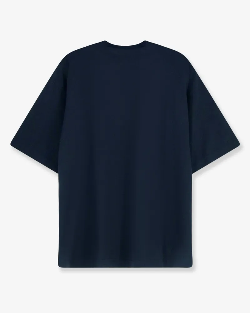 ASPESI Men's Cotton T-Shirt Blue T-Shirts And Polos Navy