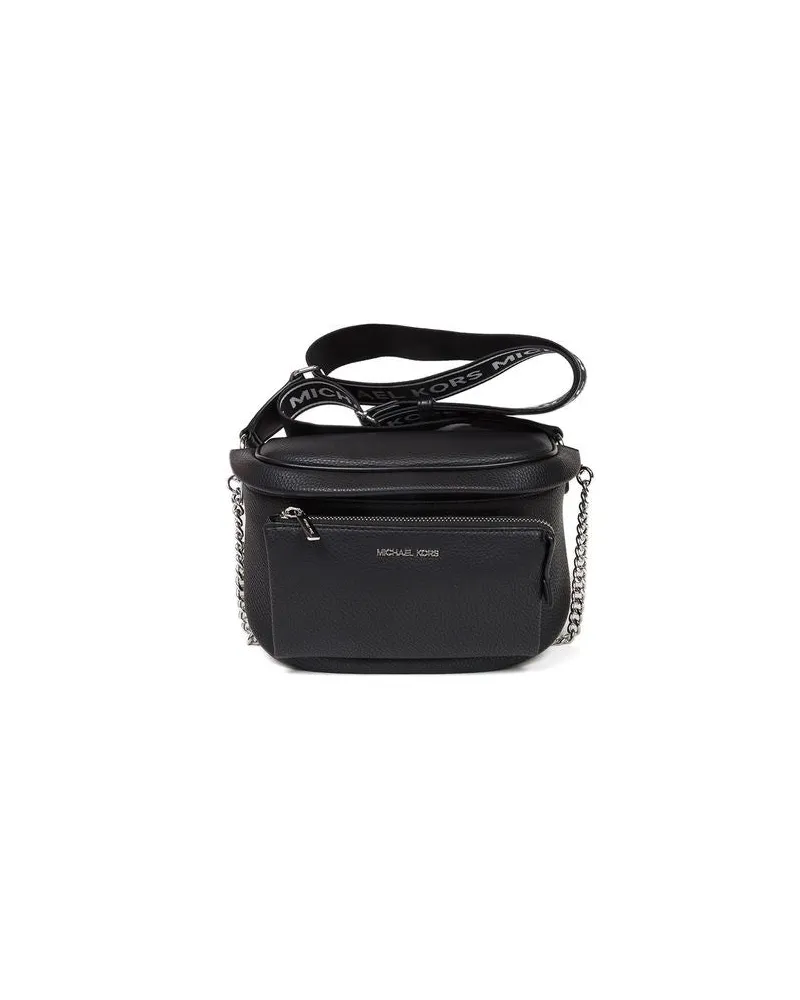 Michael Kors Women's Sling Pack Black Polyurethane Bags Cotton Polyester Other Black