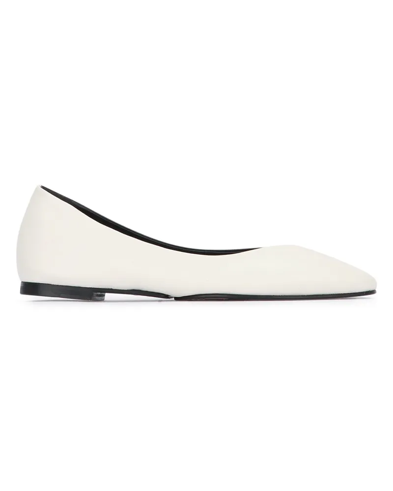 Jacquemus Women's Les Ballerines Ovalo Flat Black Lamb Leather Black