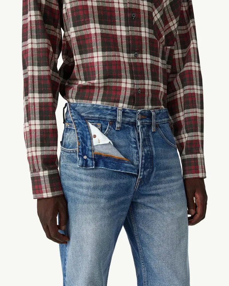 Maison Margiela Medium-Wash Denim Jeans — Blue Blue