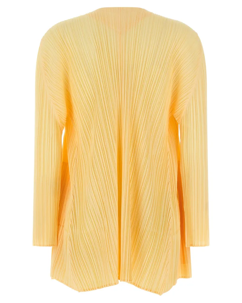 Issey Miyake Women's Bicolor Polyester Cardigan Clothing Yellow