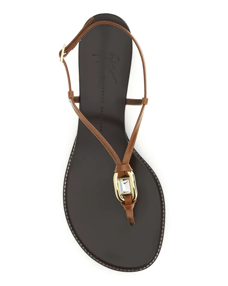 Giuseppe Zanotti Women's Sandals Amhelia Tan Leather Calf Brown