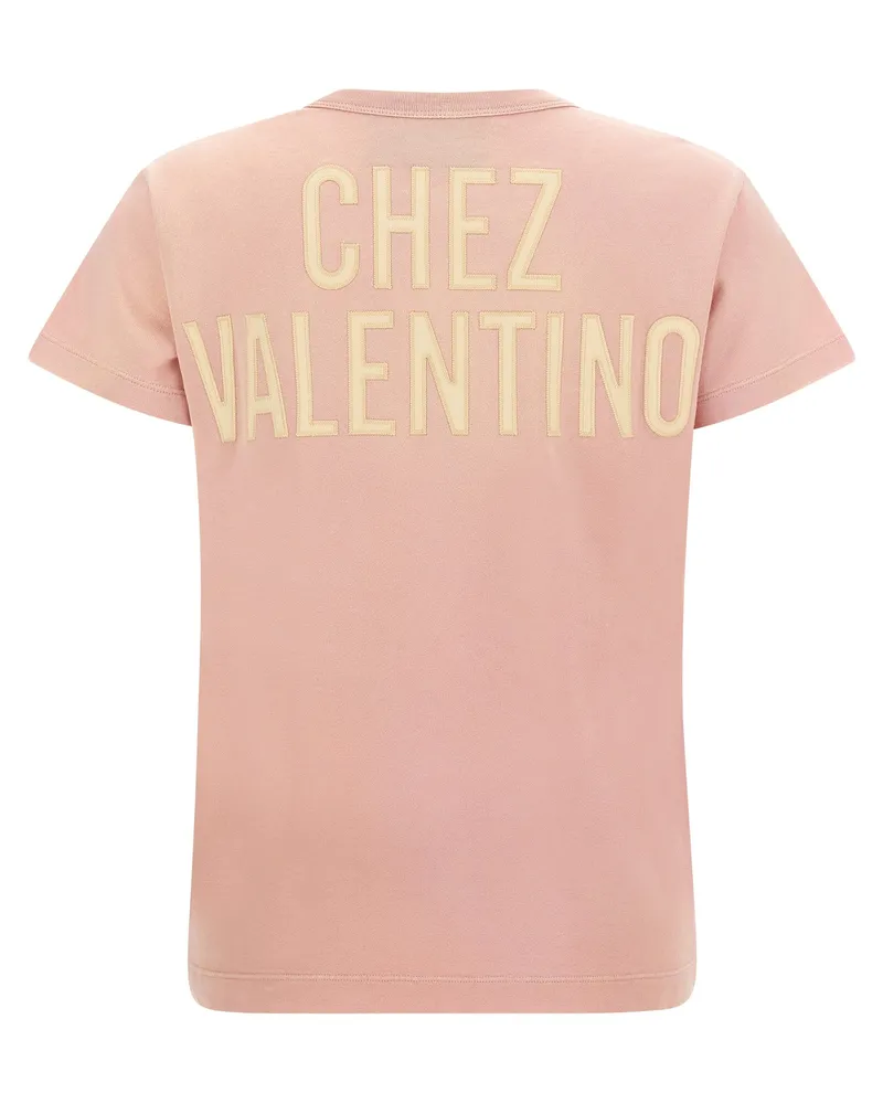 Valentino Garavani Women's Multicolor Cotton T-Shirt Pink