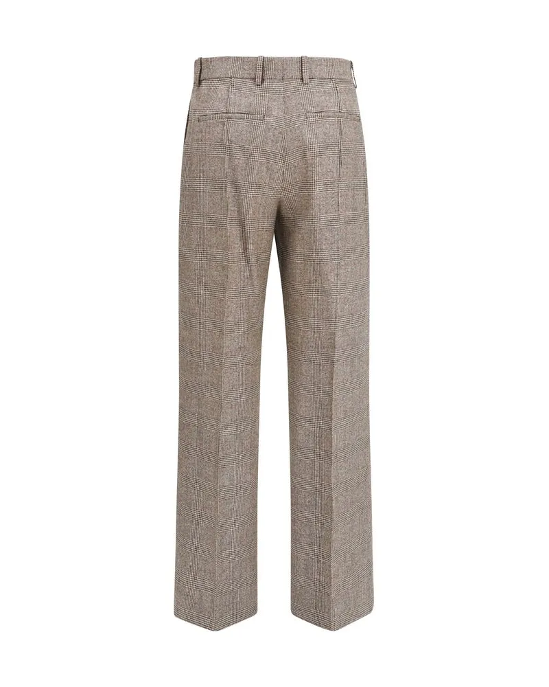 Burberry Women's Beige Wool Oves Aries Dress Pants Beige