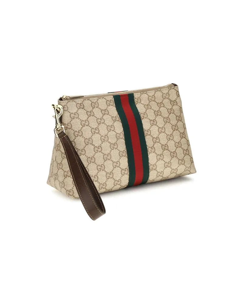 Gucci Men's Beige Fabric Shoulder Bag Beige