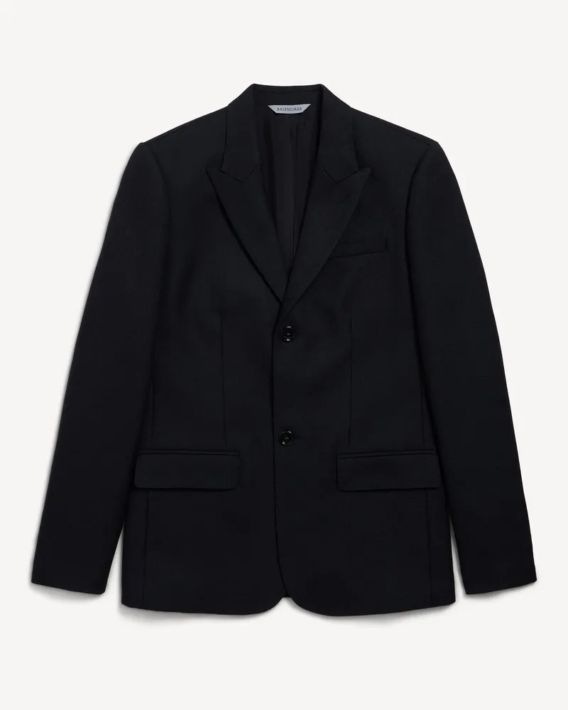 Balenciaga Men's Sb Slim Fit Jacket Black Black