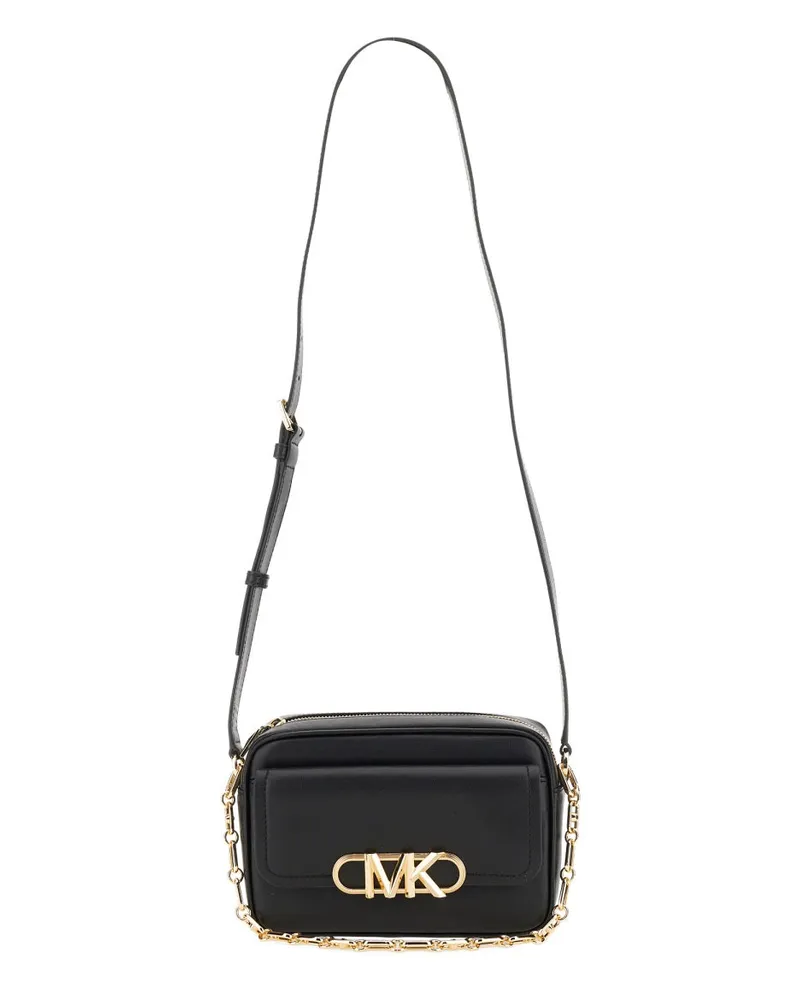 Michael Kors Women's Parker Shoulder Bag Black Cow Leather Black