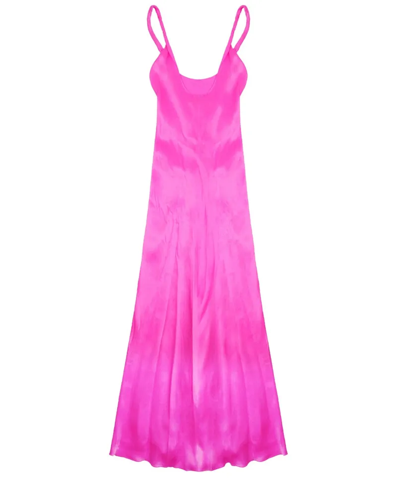 J.W.Anderson Silk Knot Waist Dress — Pink 